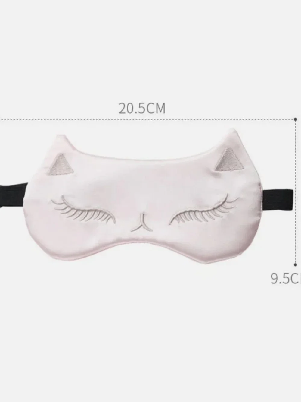 Cute Pink Silk Cat Sleep Mask